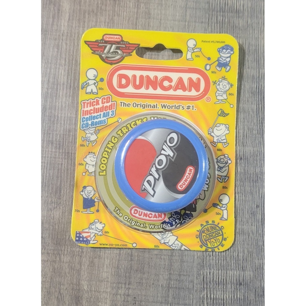 Duncan Proyo Blue Yoyo With Trick‎ CD Rom Looping Tricks New NIP 2003